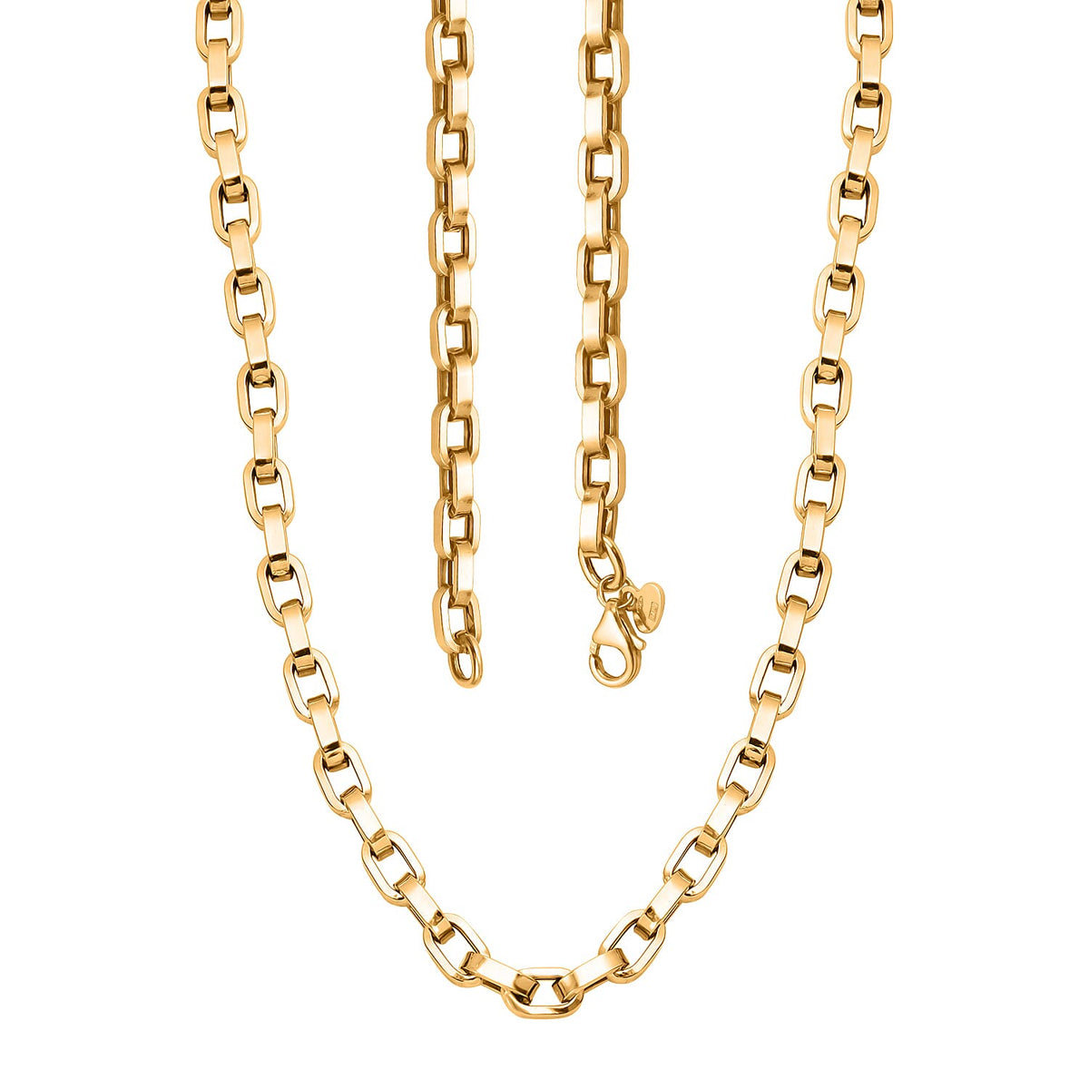 Maestro 9K Yellow Gold Mirror Grande Square Necklace (Size - 20), Gold Wt. 7.53 Gms. 7780472 3