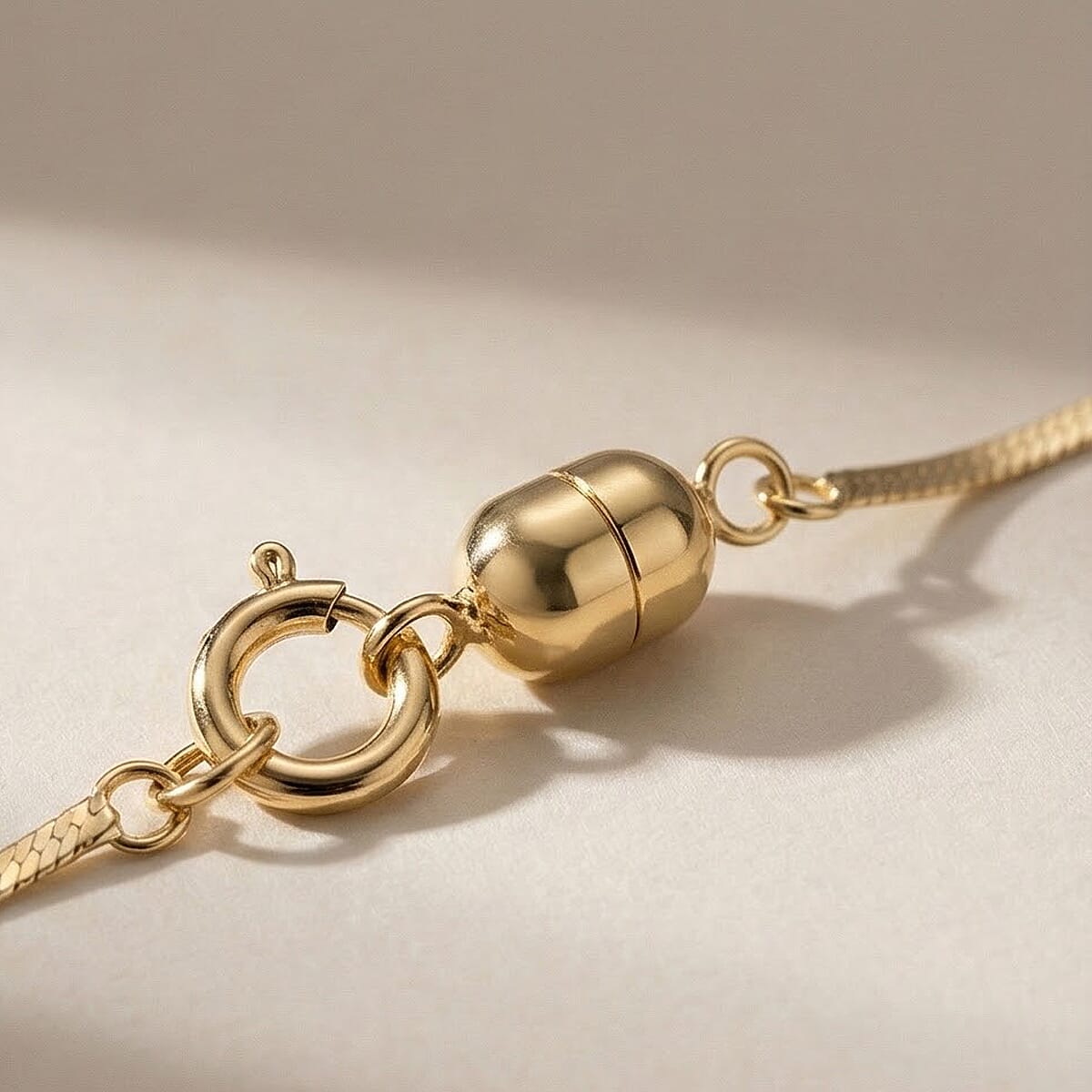 Maestro Collection - 9K Yellow Gold 1 MM Necklace with Spring Ring Clasp &amp; Magnetic Lock 18 Inch 8305306 3