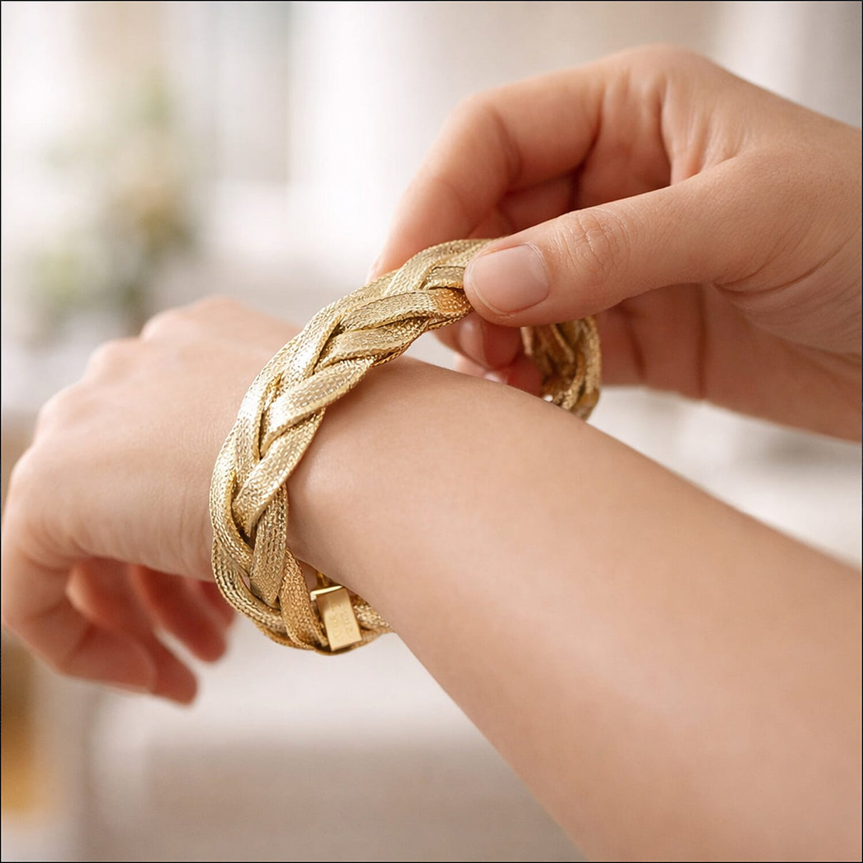 Maestro Collection - 9K Yellow Gold 15.8MM Stretchable Bangle 7.5 Inch 8319328 3
