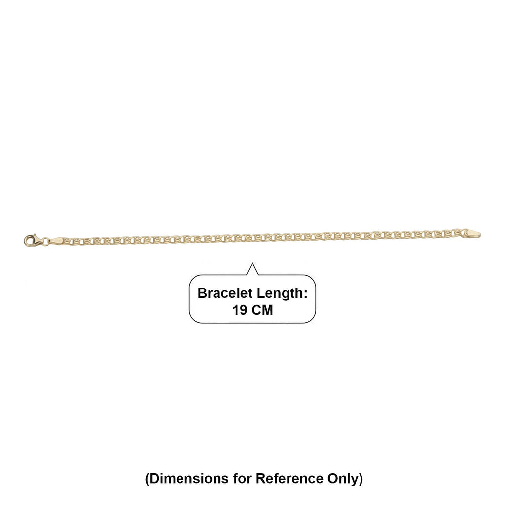 Maestro Collection - 9K Yellow Gold Infinity Link Bracelet (Size 7.5)