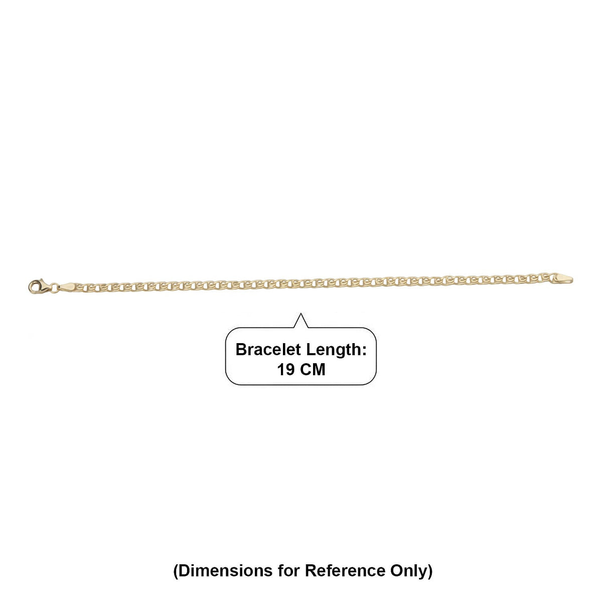 Maestro Collection - 9K Yellow Gold 3.9MM Infinity Link Bracelet with Lobster Clasp 7.5 Inch V32577115 4