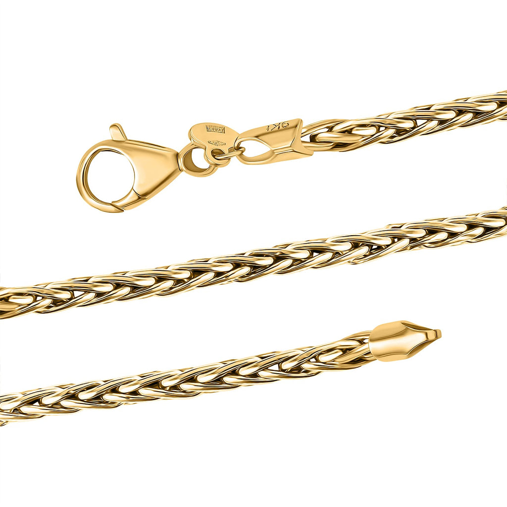 Maestro Collection - 9K Yellow Gold Bella Spiga Necklace (Size - 20), Gold Wt. 5.20 GM