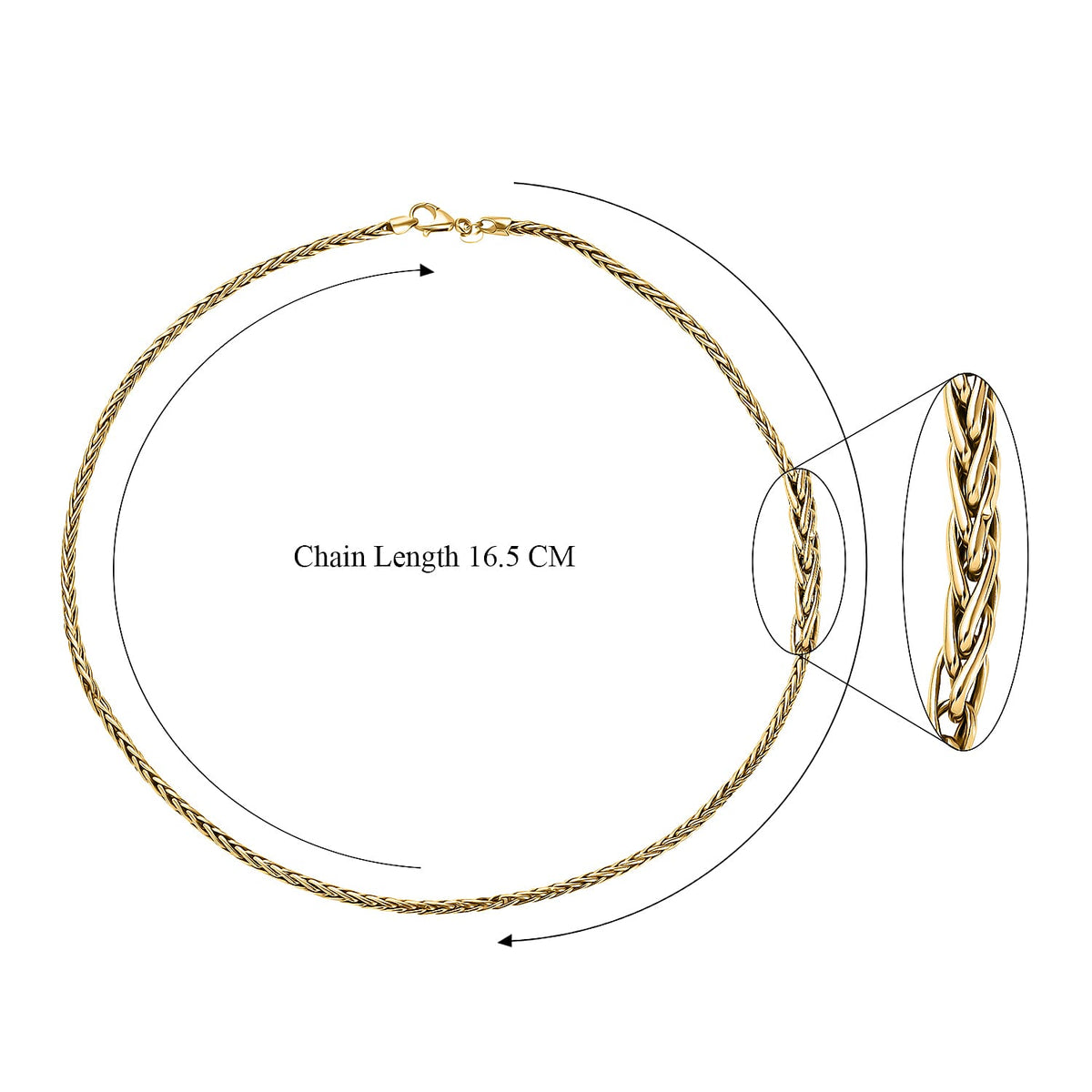 Maestro Collection - 9K Yellow Gold Bella Spiga Necklace (Size - 20), Gold Wt. 5.20 GM 7780452 5