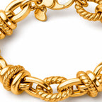 Maestro Collection -9K Yellow Gold Bracelet (Size 7.5) with Lobster Clasp 8.00 Gms.