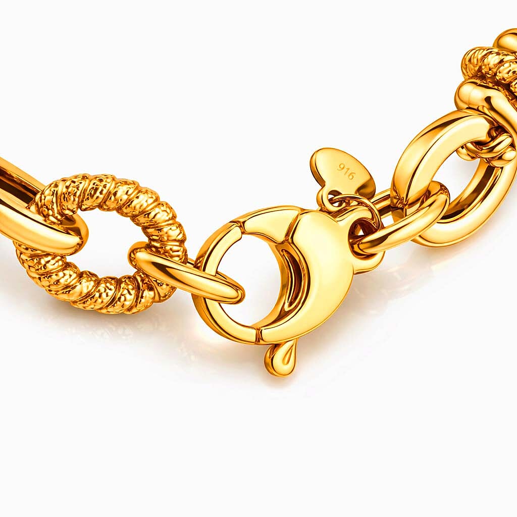 Maestro Collection -9K Yellow Gold Bracelet (Size 7.5) with Lobster Clasp 8.00 Gms. 8289066 4