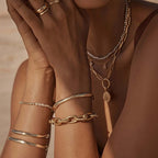 Maestro Collection -9K Yellow Gold Bracelet (Size 7.5) with Lobster Clasp 8.00 Gms.
