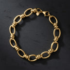 Maestro Collection - 9K Yellow Gold Bracelet (Size 7.5) with Lobster Clasp,