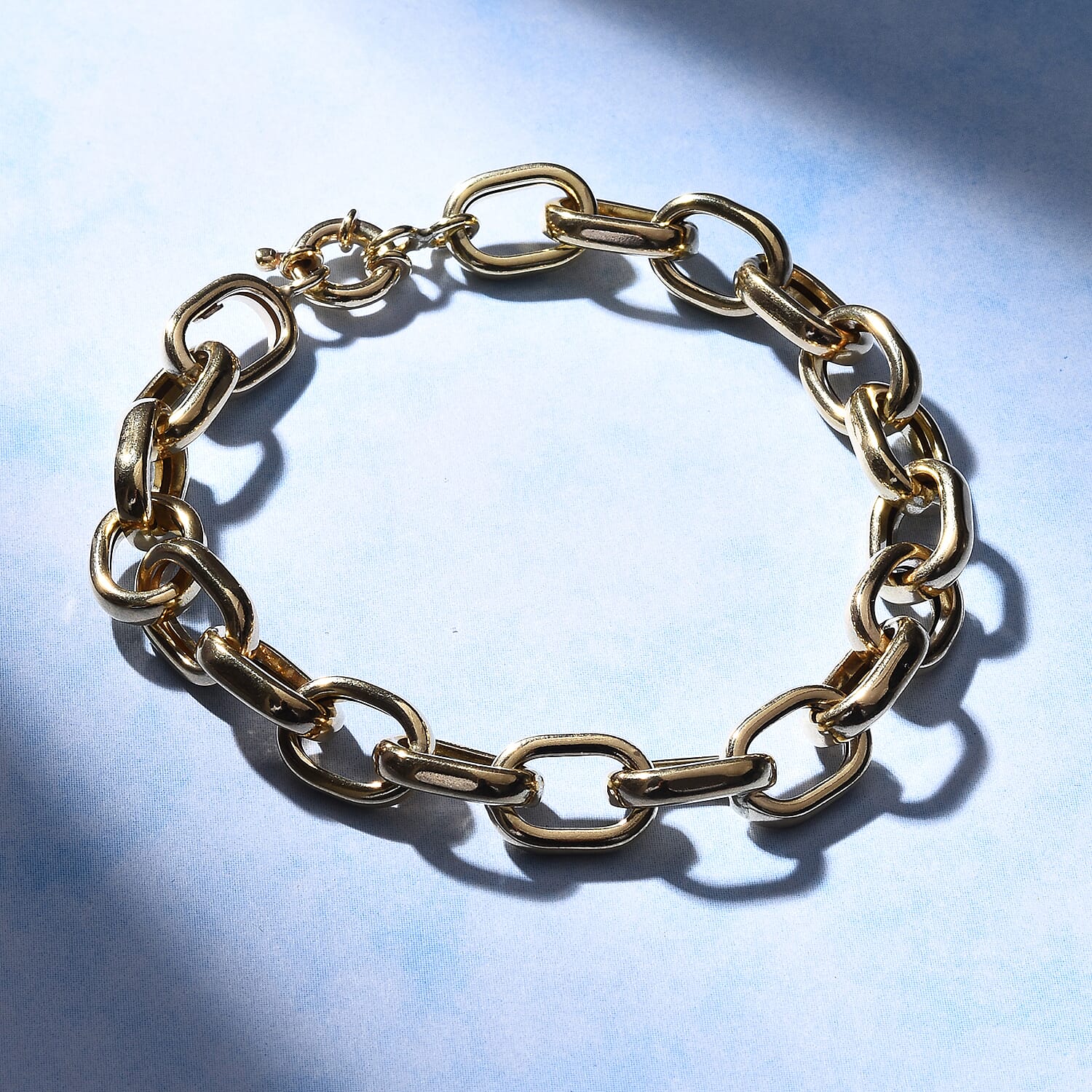 Maestro Collection - 9K Yellow Gold Broad Cable Link Bracelet  (Size - 7.5). 6.40 Gms 7791696 1