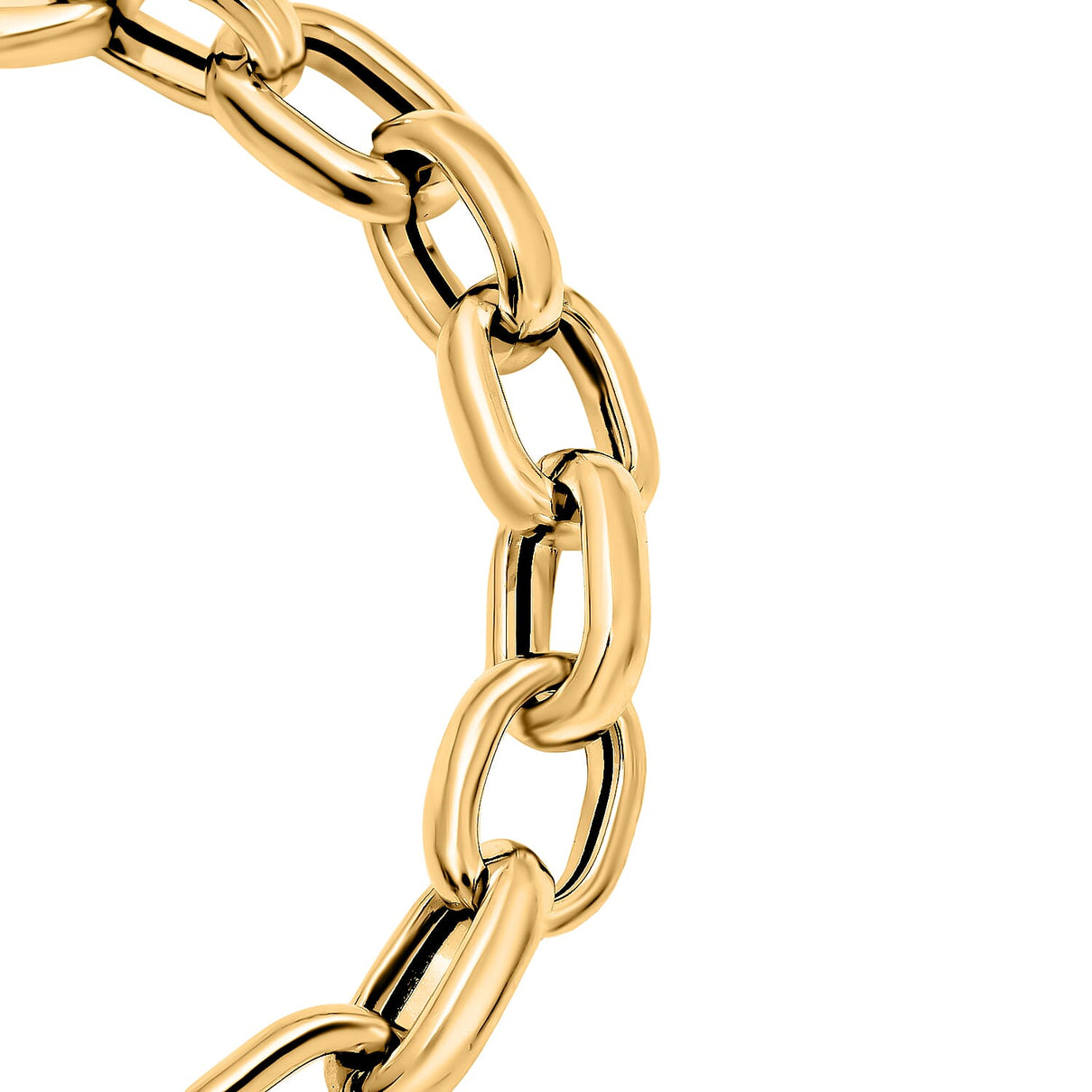 Maestro Collection - 9K Yellow Gold Broad Cable Link Bracelet  (Size - 7.5). 6.40 Gms 7791696 2