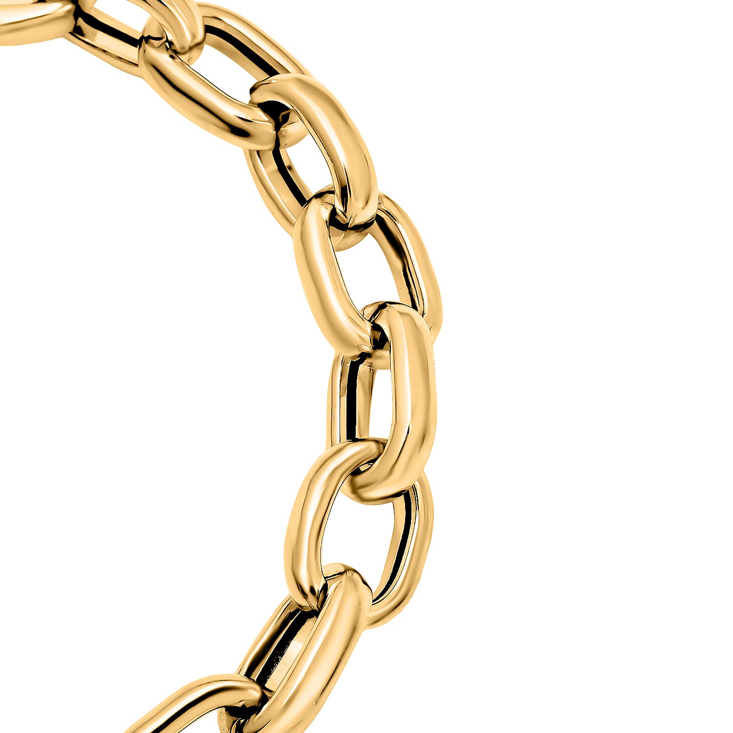Maestro Collection - 9K Yellow Gold Broad Cable Link Bracelet  (Size - 7.5). 6.40 Gms 7791696 2