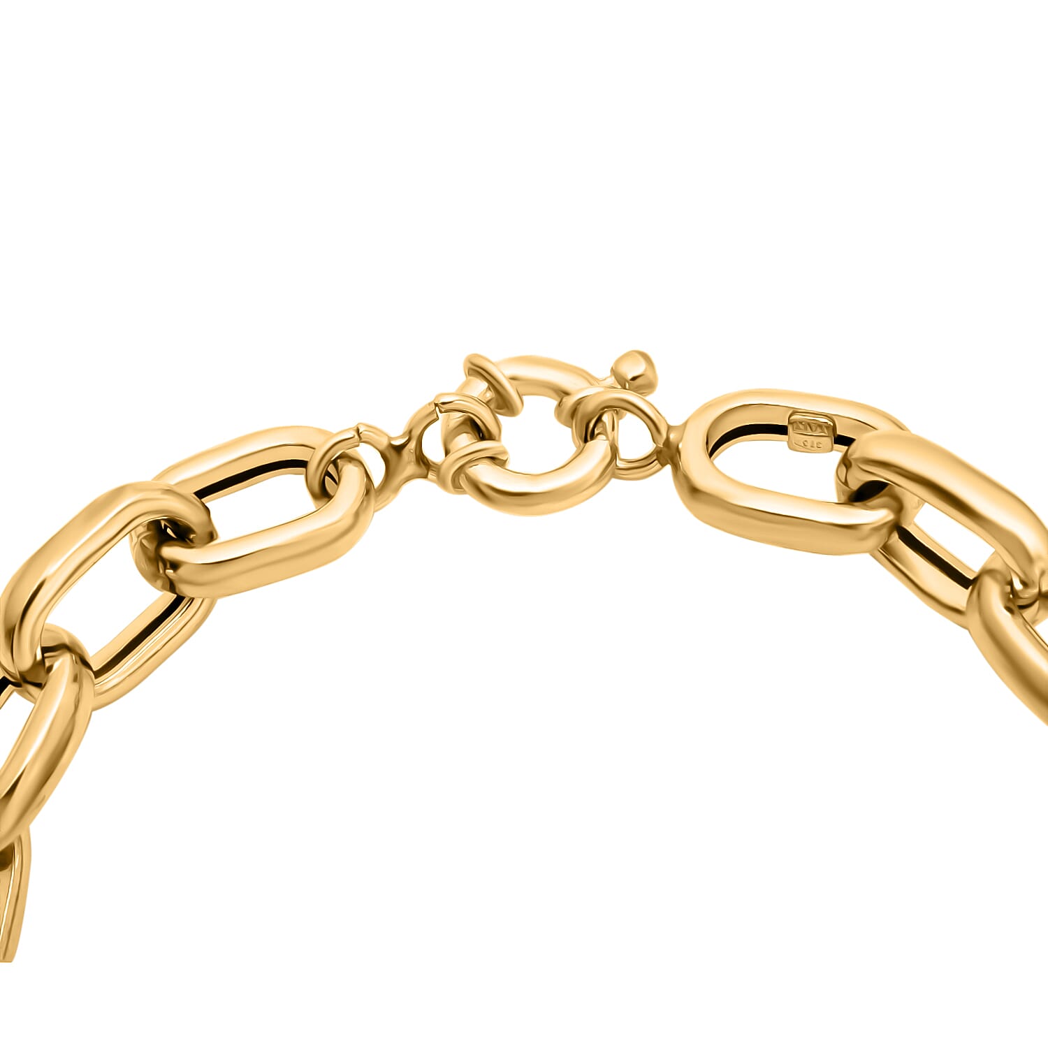 Maestro Collection - 9K Yellow Gold Broad Cable Link Bracelet  (Size - 7.5). 6.40 Gms 7791696 3