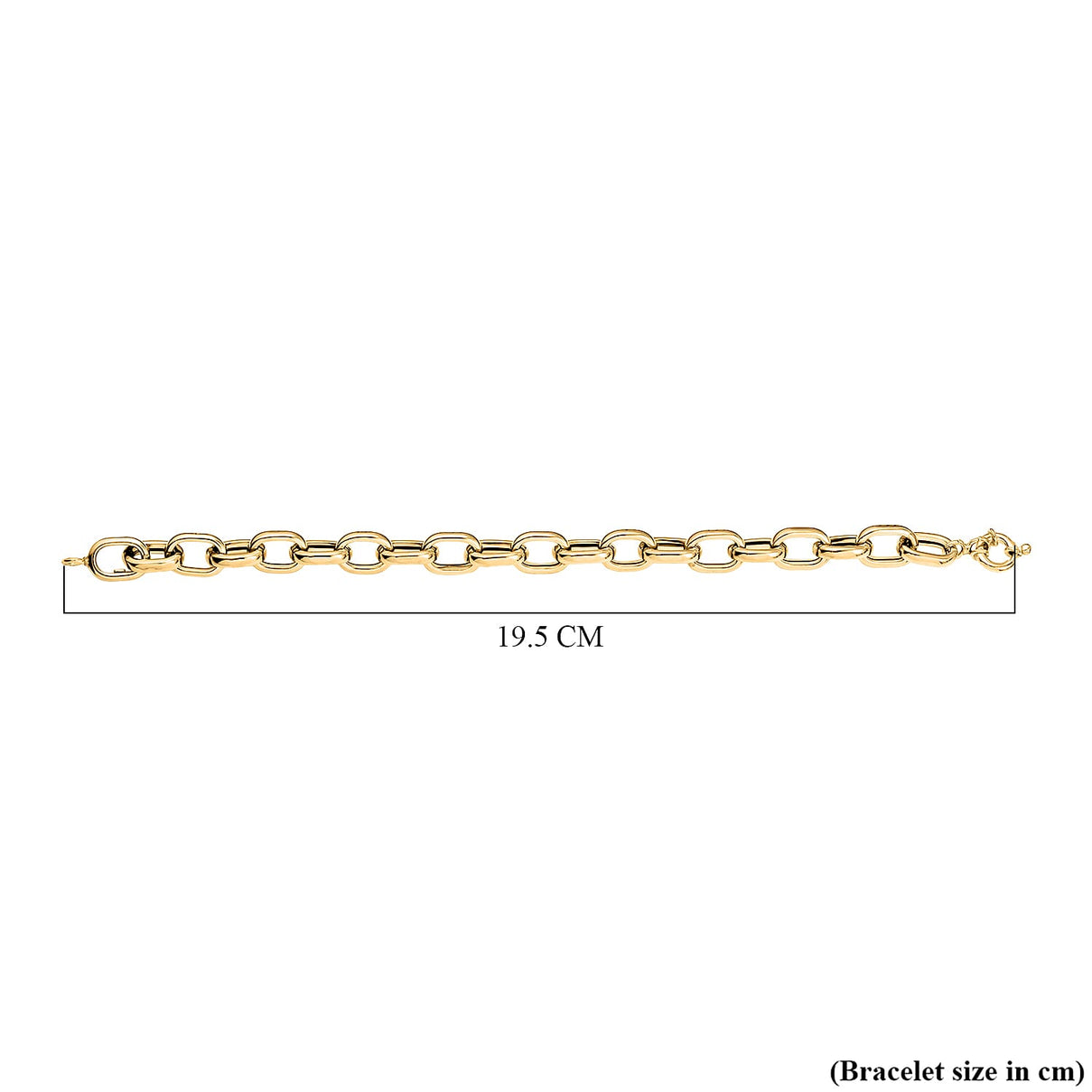 Maestro Collection - 9K Yellow Gold Broad Cable Link Bracelet  (Size - 7.5). 6.40 Gms 7791696 4
