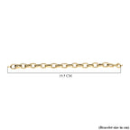 Maestro Collection - 9K Yellow Gold Broad Cable Link Bracelet  (Size - 7.5). 6.40 Gms
