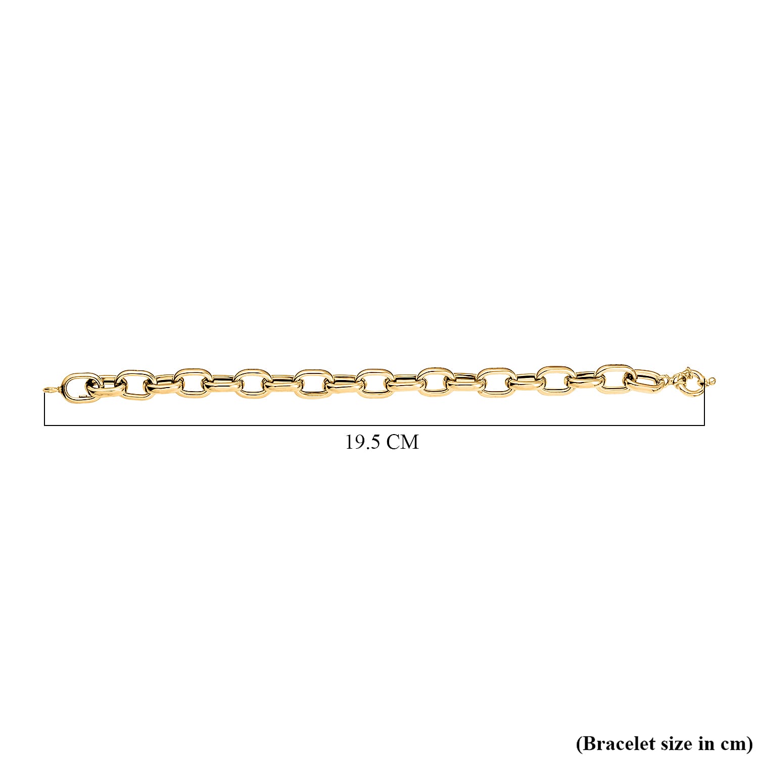 Maestro Collection - 9K Yellow Gold Broad Cable Link Bracelet  (Size - 7.5). 6.40 Gms 7791696 4