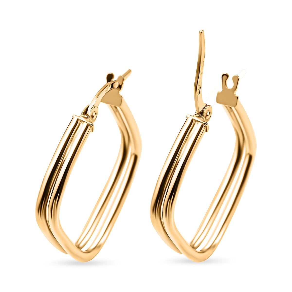 Maestro Collection - 9K Yellow Gold Hoop Earrings 7373252 0