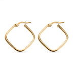 Maestro Collection - 9K Yellow Gold Hoop Earrings