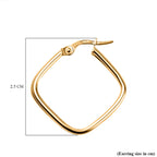 Maestro Collection - 9K Yellow Gold Hoop Earrings