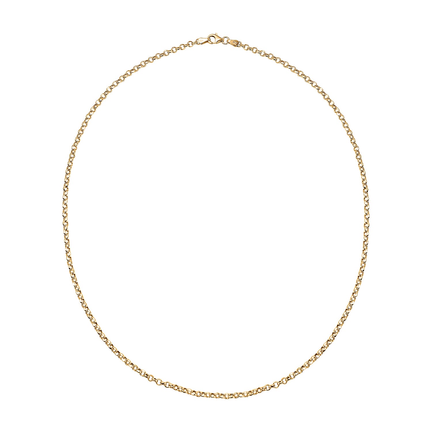 Maestro Collection - 9K Yellow Gold Diamond Cut Rolo Chain (Size - 20), Gold Wt- 5.12 Gms 7616700 0