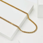 Maestro Collection  - 9K Yellow Gold Double Curb Necklace (Size - 20), Gold Wt. 3.30 Gms