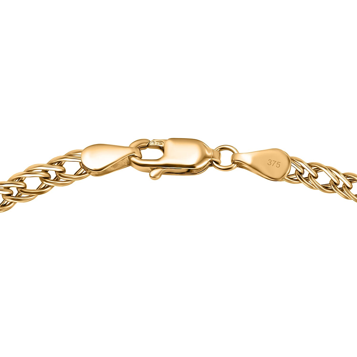 Maestro Collection  - 9K Yellow Gold Double Curb Necklace (Size - 20), Gold Wt. 3.30 Gms 7722934 4