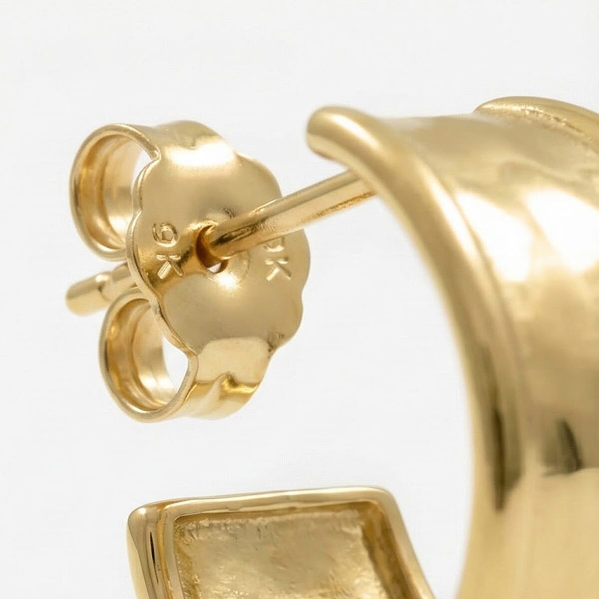 Maestro Collection - 9K Yellow Gold Earring With Push Back 1.86 Gm 7951626 4