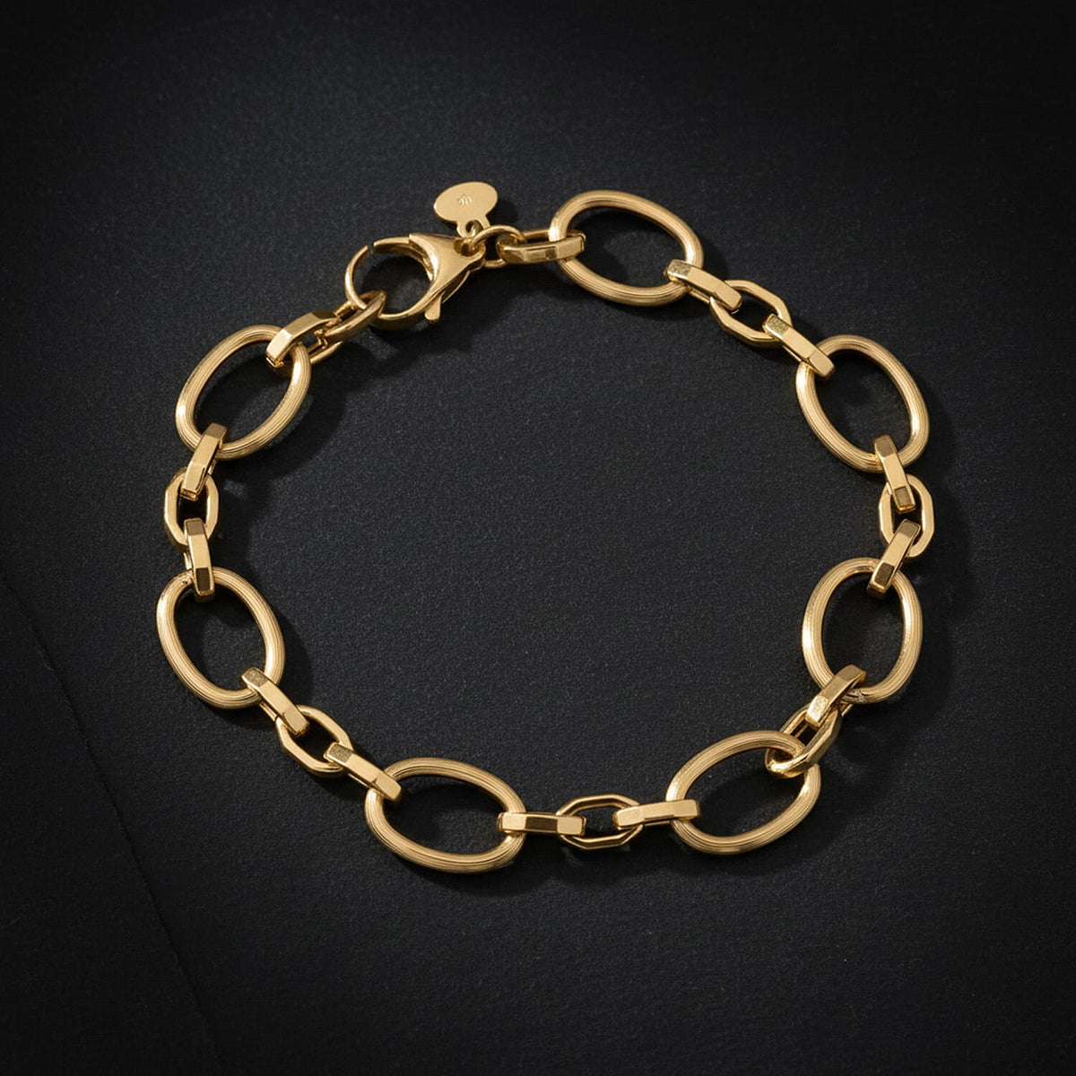 Maestro Collection - 9K Yellow Gold 9.5MM Link Bracelet (Size 7.5) 8289071 1