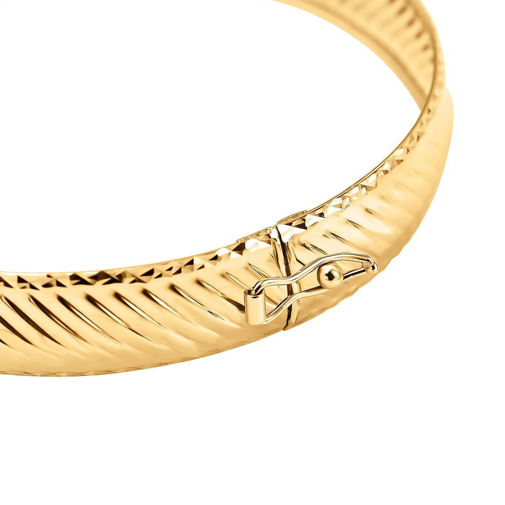 Maestro Collection - 9K Yellow Gold Bangle (Size - 7.5 ), Gold Wt. 6.00 Gms