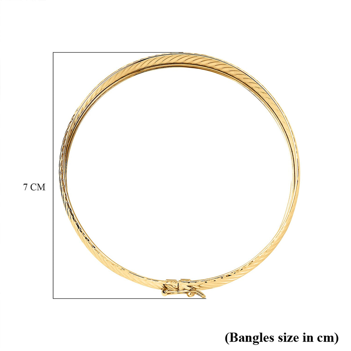Maestro Collection - 9K Yellow Gold Bangle (Size - 7.5 ), Gold Wt. 6.00 Gms 7570581 7