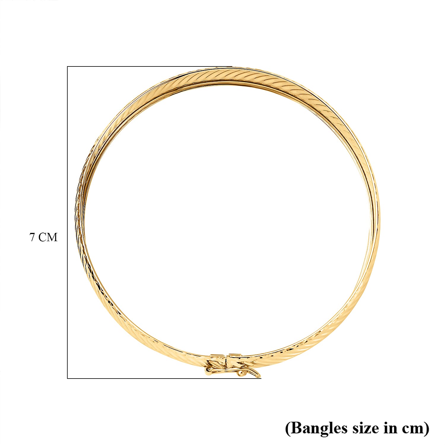 Maestro Collection - 9K Yellow Gold Bangle (Size - 7.5 ), Gold Wt. 6.00 Gms 7570581 7