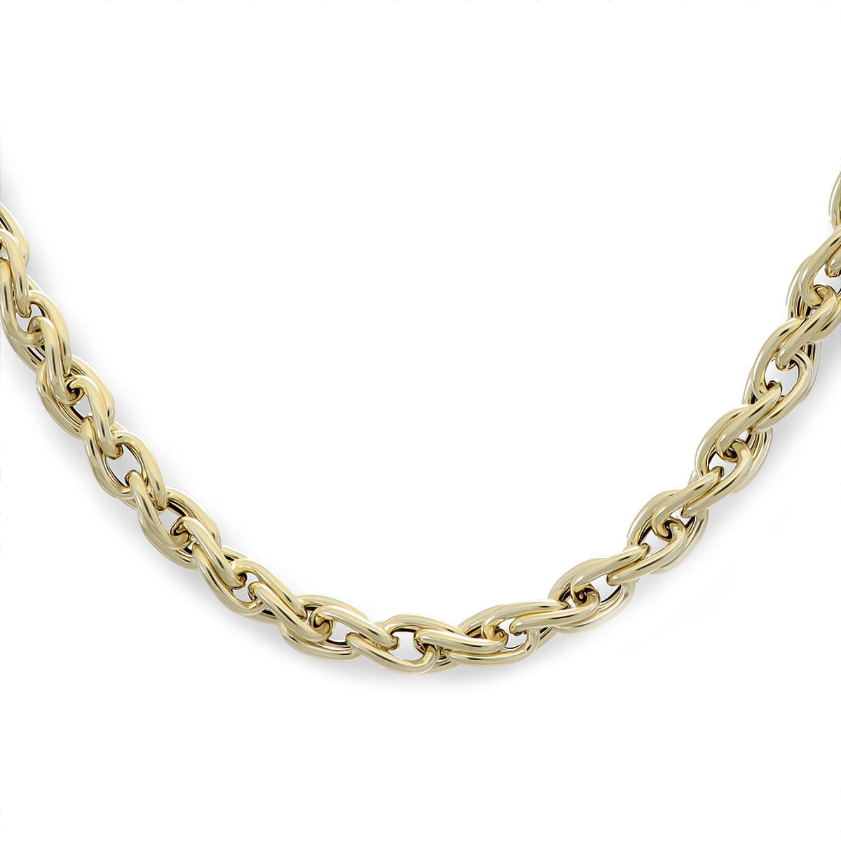 Maestro Collection - 9K Yellow Gold 5MM Florence Torchon Link Necklace with Lobster Clasp 20 Inch 8416122 0