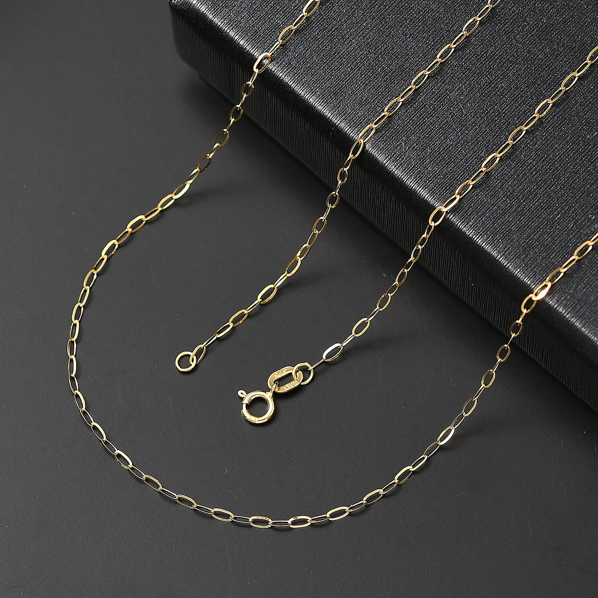 Maestro Collection - 9K Yellow Gold Paperclip Necklace (Size - 20) with Spring Ring Clasp 8212186 3