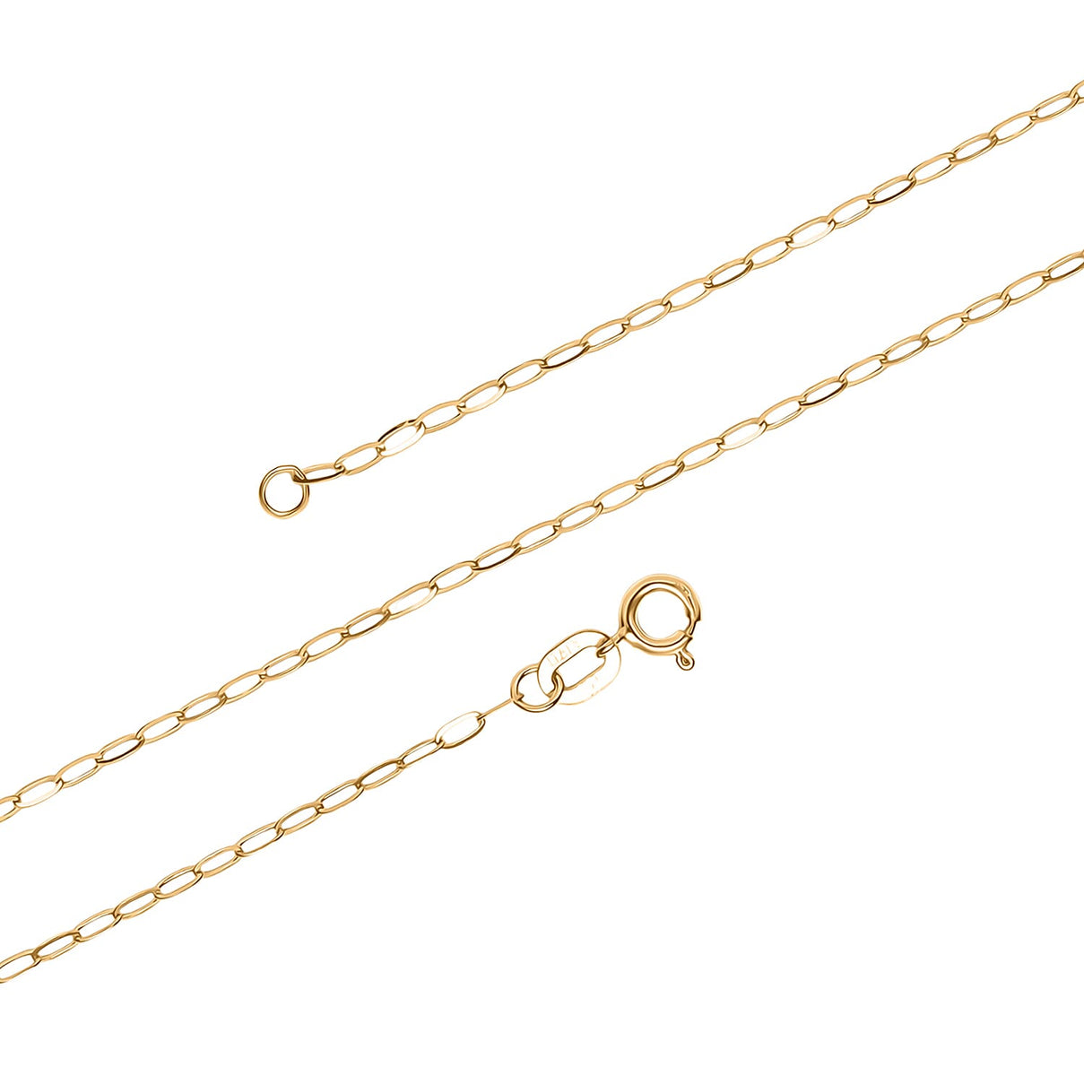 Maestro Collection - 9K Yellow Gold Paperclip Necklace (Size - 20) with Spring Ring Clasp 8212186 6