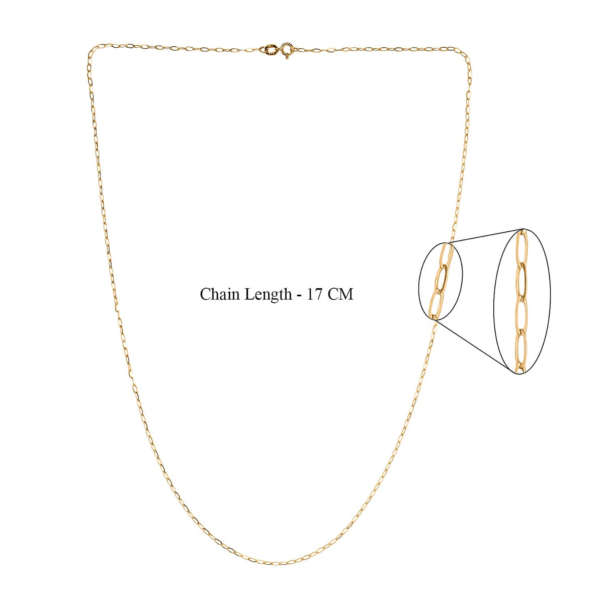 Maestro Collection - 9K Yellow Gold Paperclip Necklace (Size - 20) with Spring Ring Clasp 8212186 7