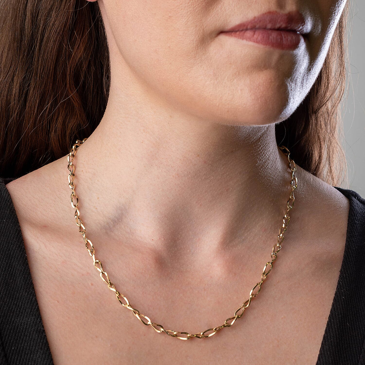 Maestro Collection - 9K Yellow Gold Necklace With Lobster Clasp (Size - 20) 7951730 1