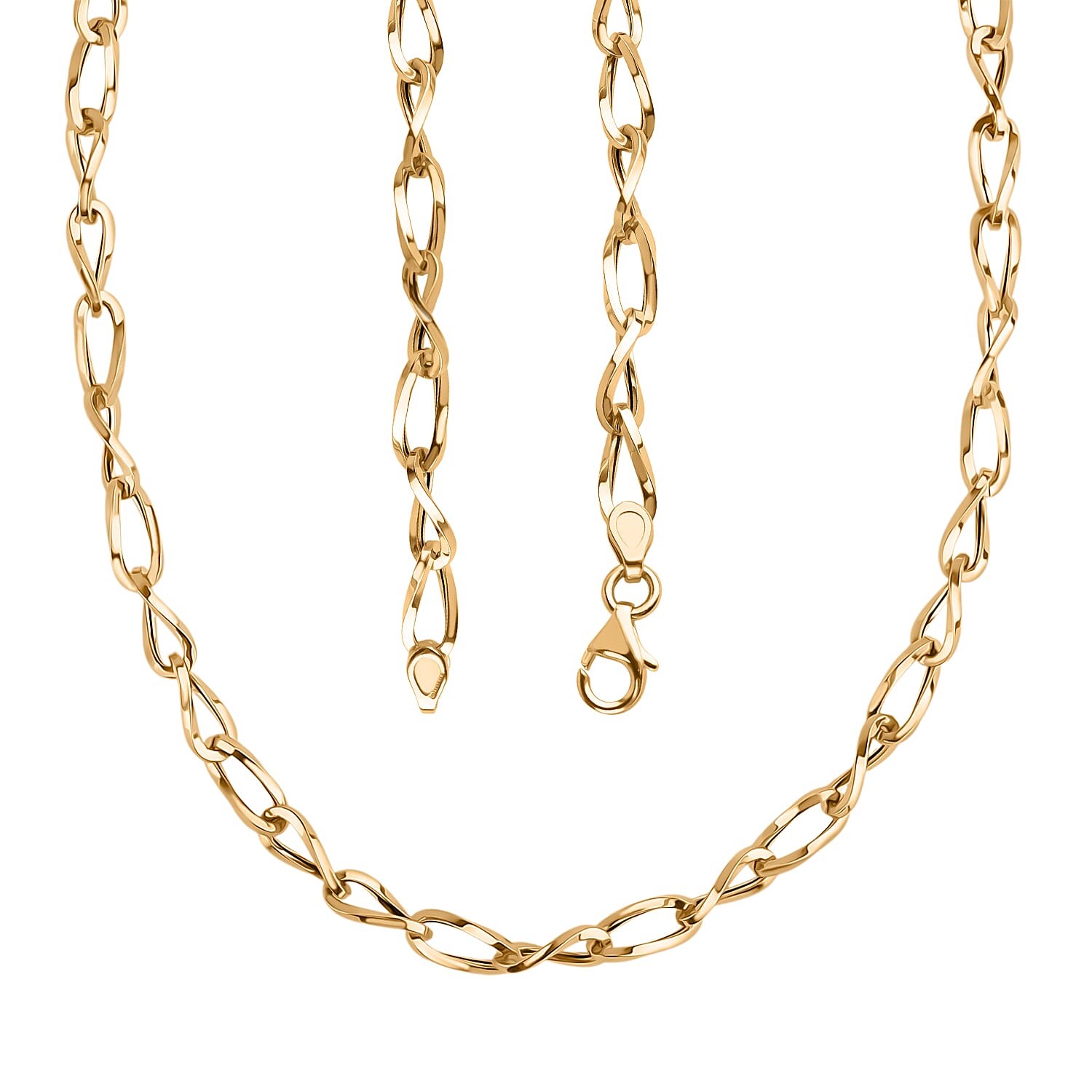 Maestro Collection - 9K Yellow Gold Necklace With Lobster Clasp (Size - 20) 7951730 3