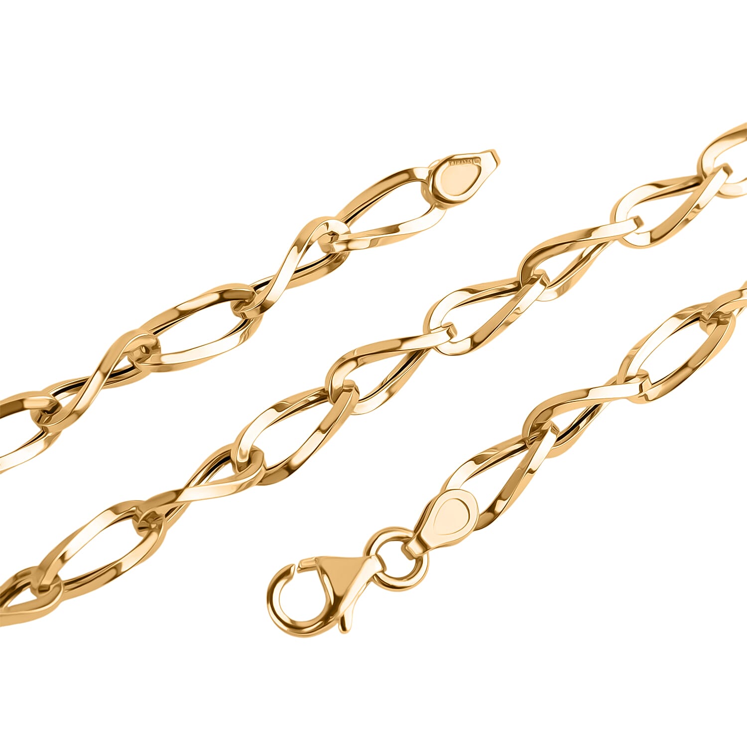 Maestro Collection - 9K Yellow Gold Necklace With Lobster Clasp (Size - 20) 7951730 4