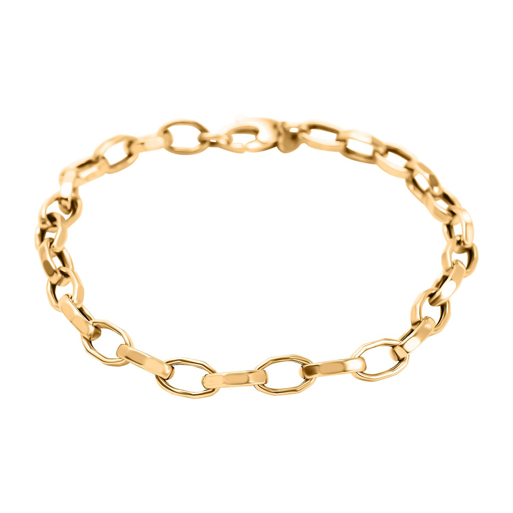 Maestro Collection - 9K Yellow Gold Rolo Bracelet (Size - 7.5).Gold wt 3.01 Gms