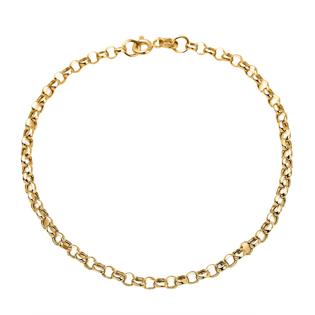9K Yellow Gold Rolo Bracelet (Size - 7.5) Gold Wt 2.01 gms