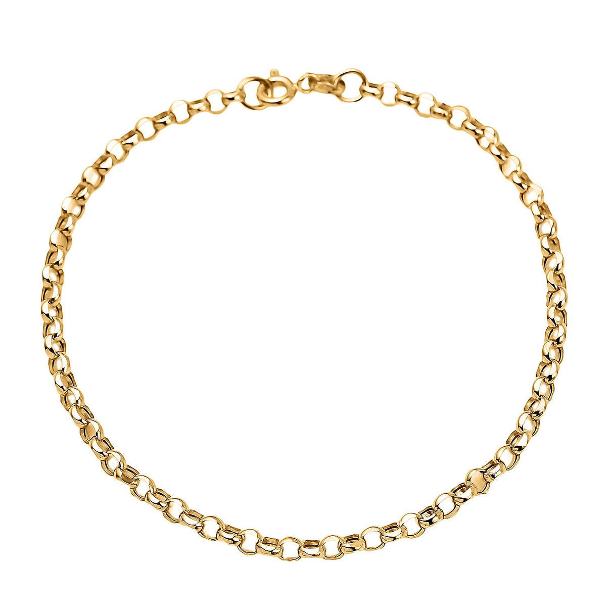 9K Yellow Gold Rolo Bracelet (Size - 7.5) Gold Wt 2.01 gms 7722956 1