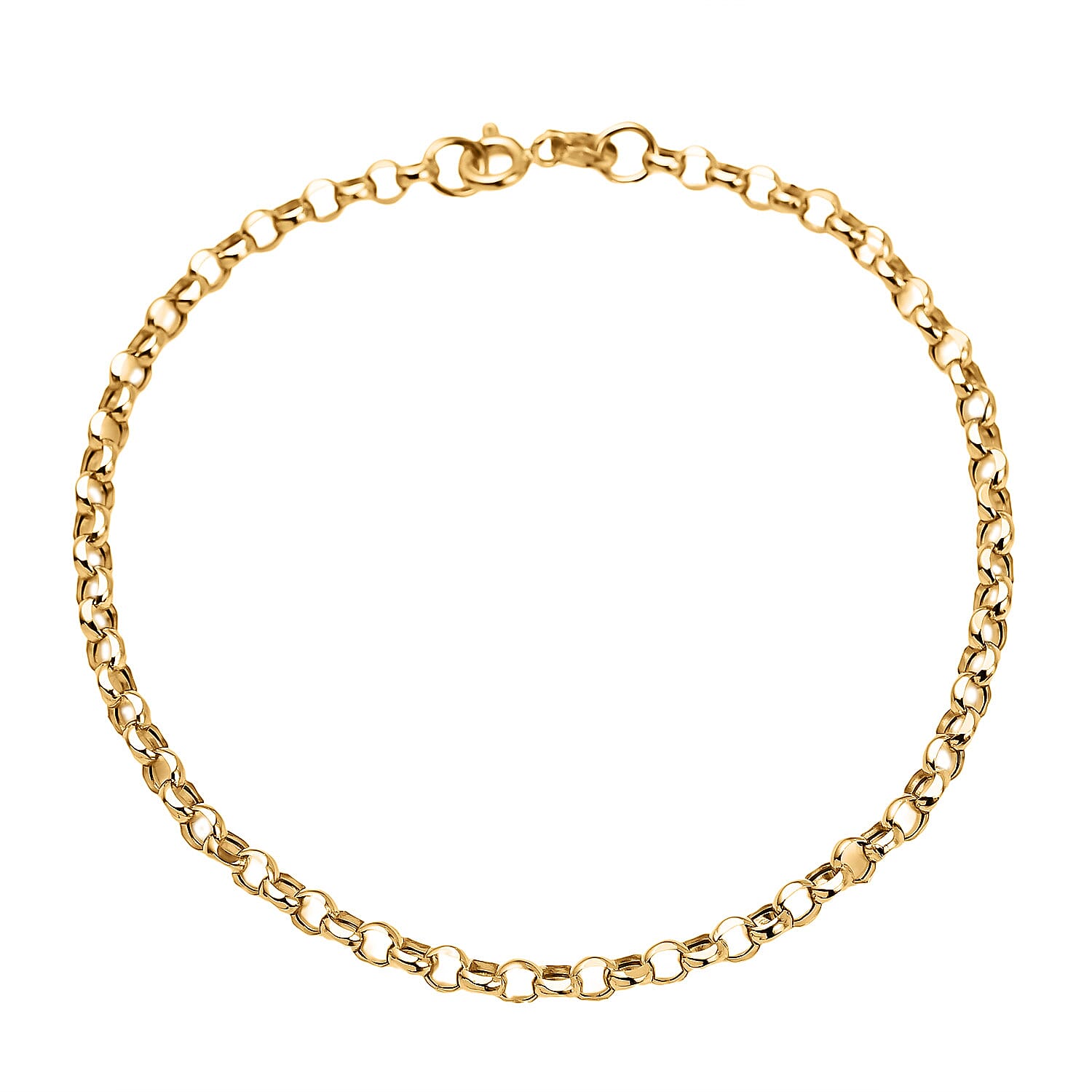 9K Yellow Gold Rolo Bracelet (Size - 7.5) Gold Wt 2.01 gms 7722956 1