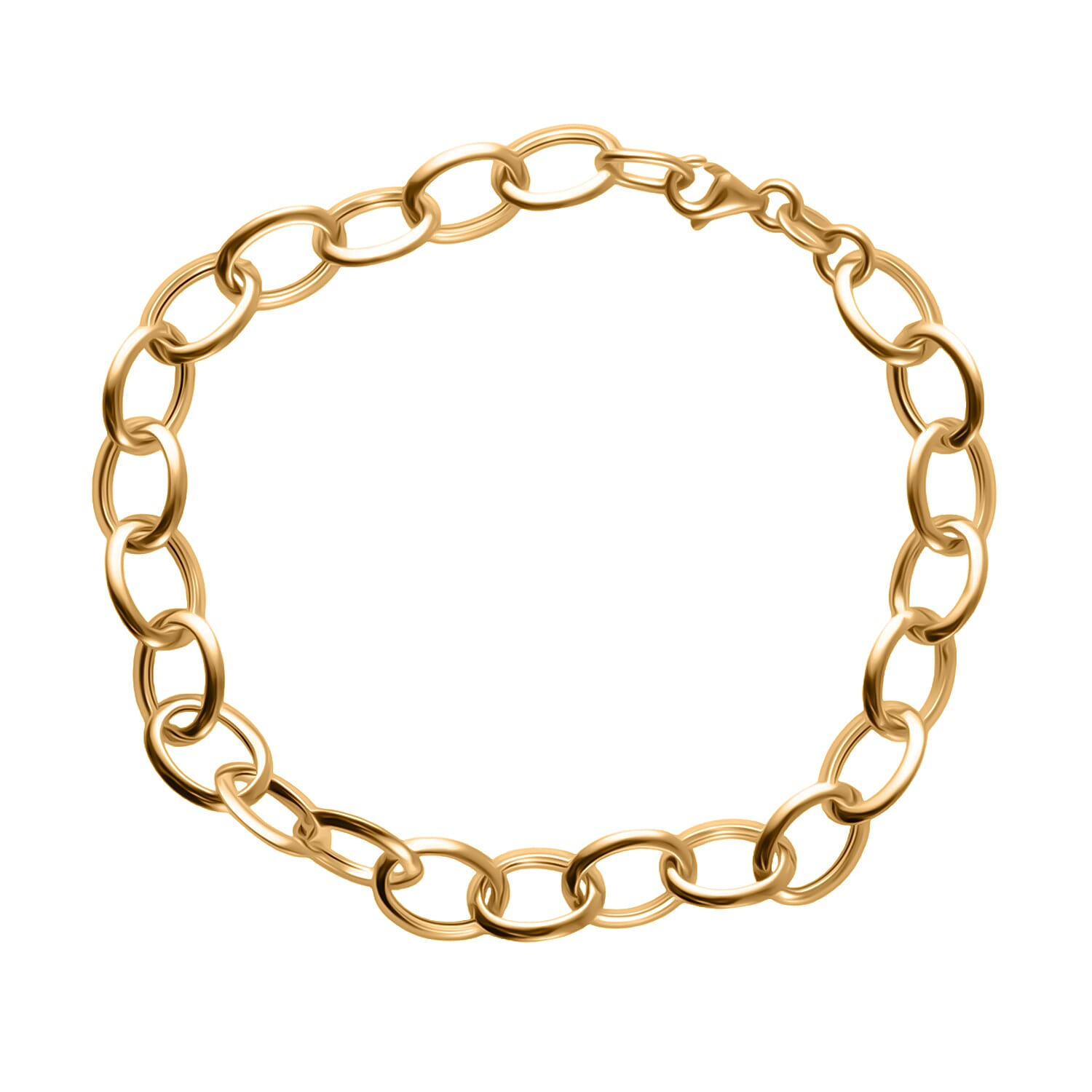Maestro Collection - 9K Yellow Gold Rolo Bracelet (Size - 7.5) 7792174 0