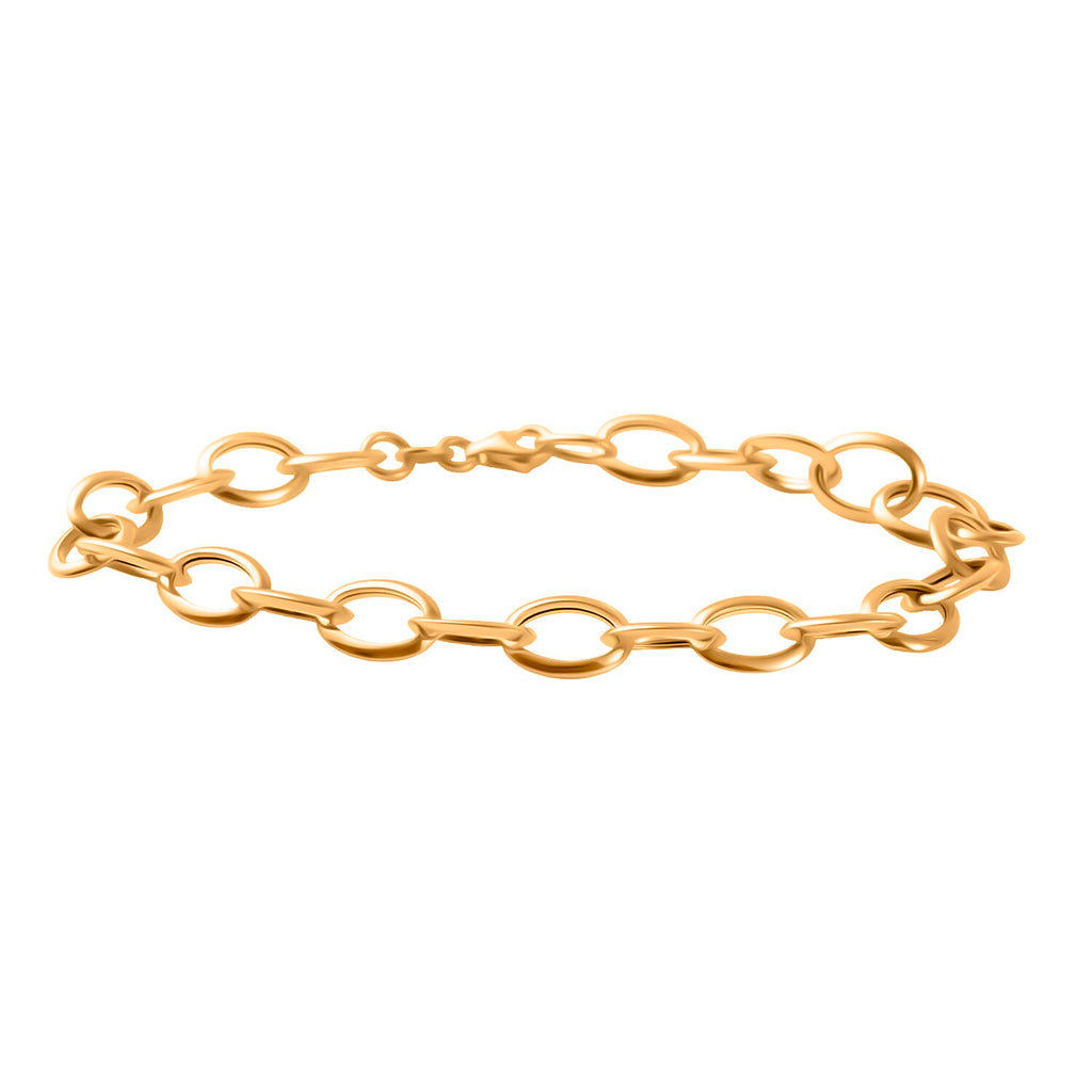 Maestro Collection - 9K Yellow Gold Rolo Bracelet (Size - 7.5)