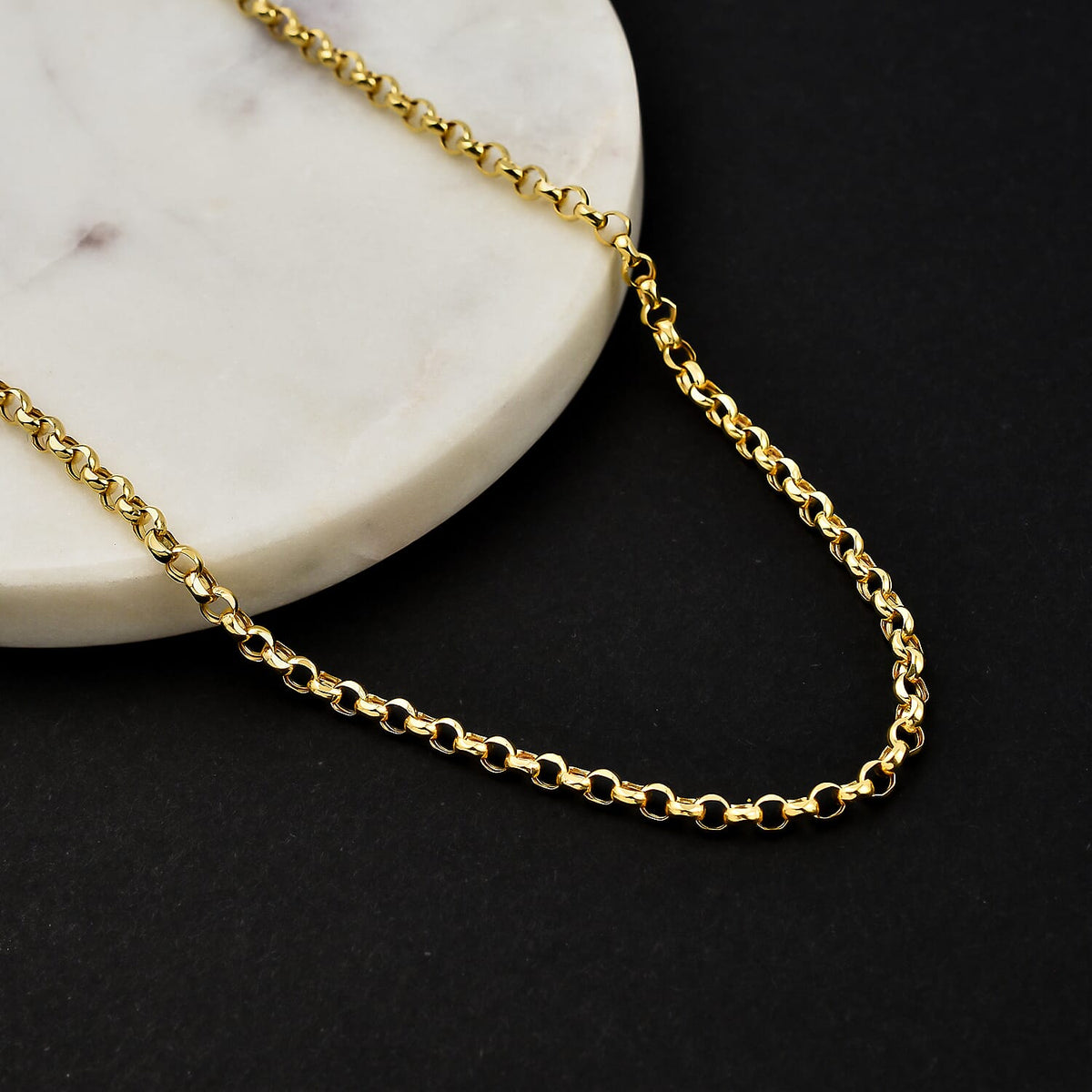 Maestro Collection - 9K Yellow Gold Rolo Necklace (Size - 20), Gold Wt. 4.5 Gms 7722959 2