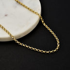Maestro Collection - 9K Yellow Gold Rolo Necklace (Size - 20), Gold Wt. 4.5 Gms