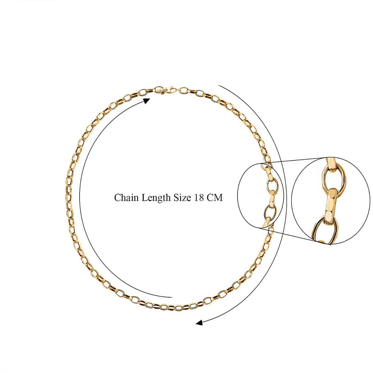 Maestro Collection - 9K Yellow Gold Rolo Necklace (Size - 20), Gold Wt 7.01 GM 7706959 3
