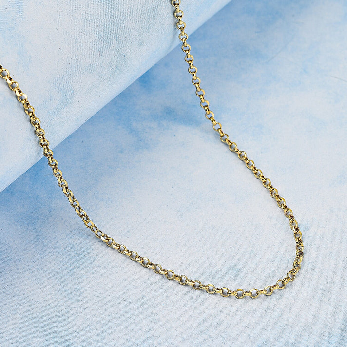 Maestro Collection - 9K Yellow Gold Belcher Necklace (Size - 20) 7616699 2