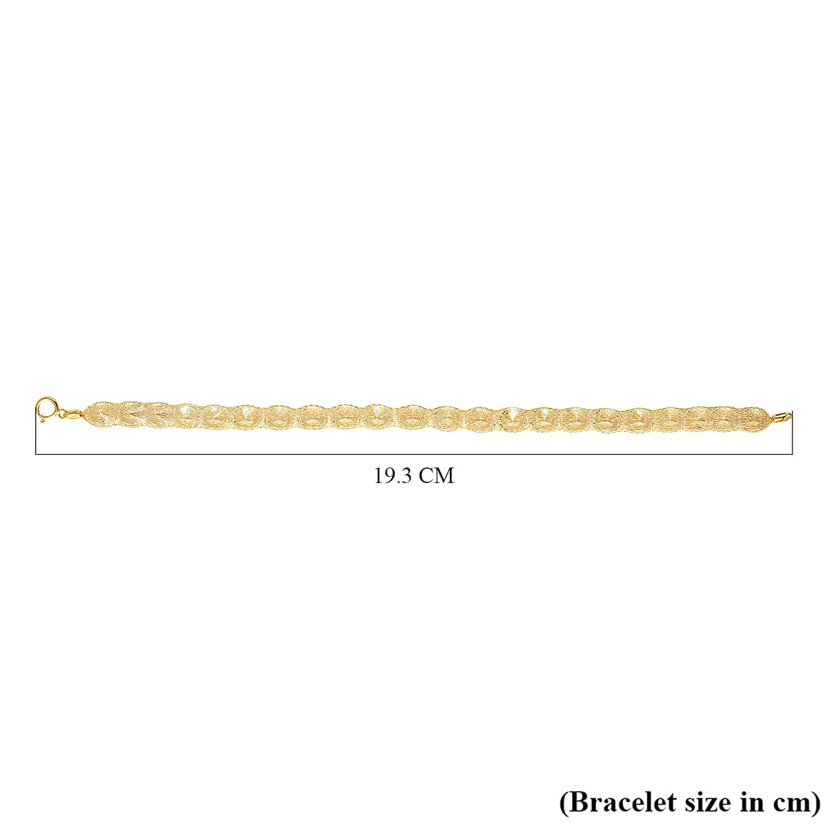 Maestro Collection - 9K Yellow Gold Simulated Diamond Bracelet (Size - 7.5) with Spring Clasp 7382152 2
