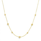 Maestro Collection - 9K Yellow Gold Stations Necklace (Size - 18)