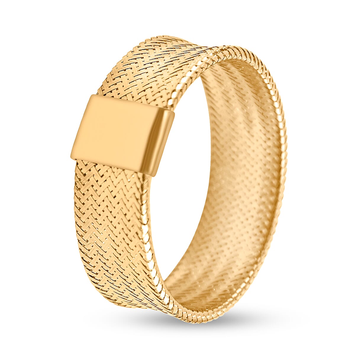 Stretchable Mesh Ring in 9K Yellow Gold (Size Medium) (Size M to P) 7931475 6