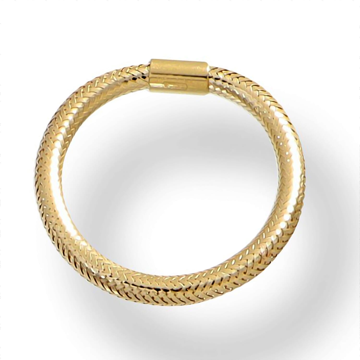Maestro Collection 9K Yellow Gold Stretchable Ring ( Size Q TO U) Large 8578784 0